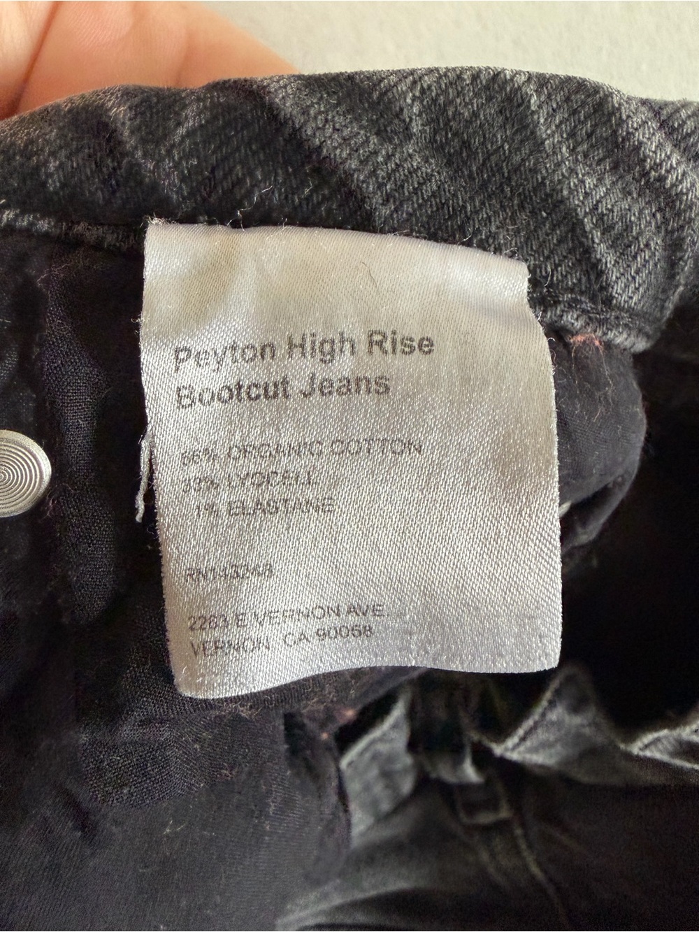 Reformation Designer Denim Washed Black Peyton High Rise Bootcut Jeans size 26 - Picture 9 of 10